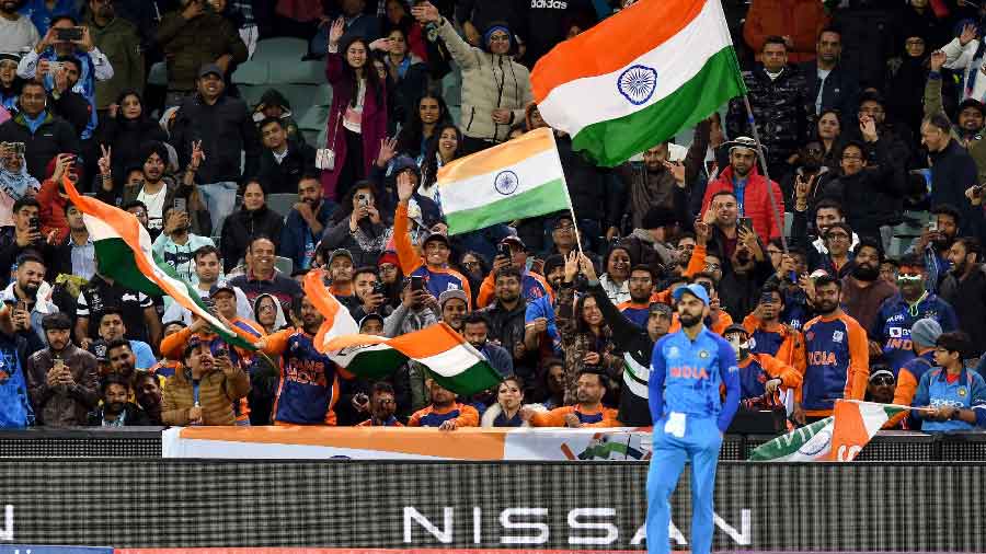 virat kohli celebration crowd