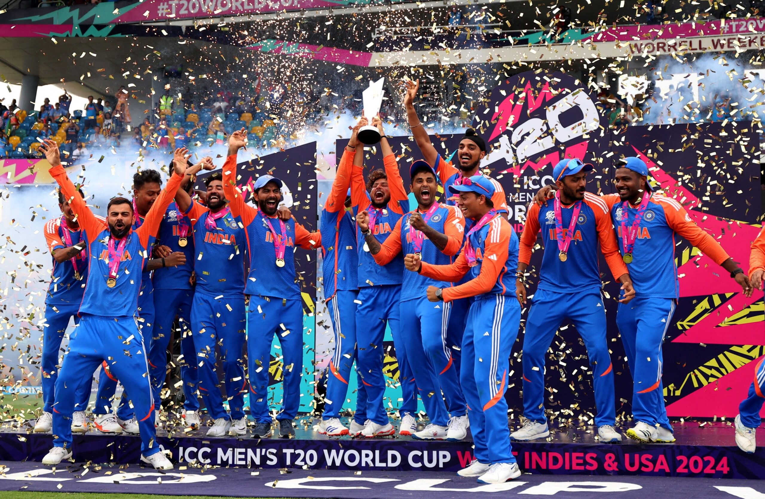 team india players celebration