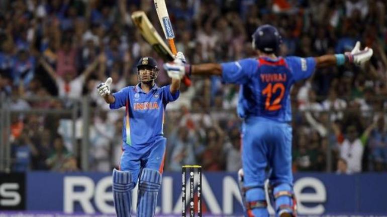 ms dhoni world cup six celebration