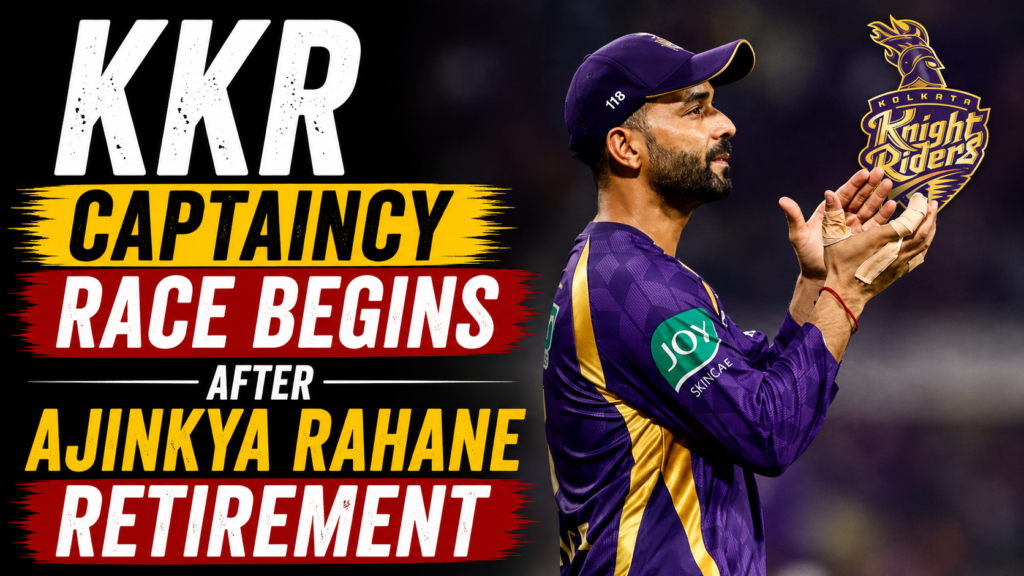 KKR Captaincy Race Begins After Ajinkya Rahane Retirement; Rinku Singh Emerges as Front-Runner