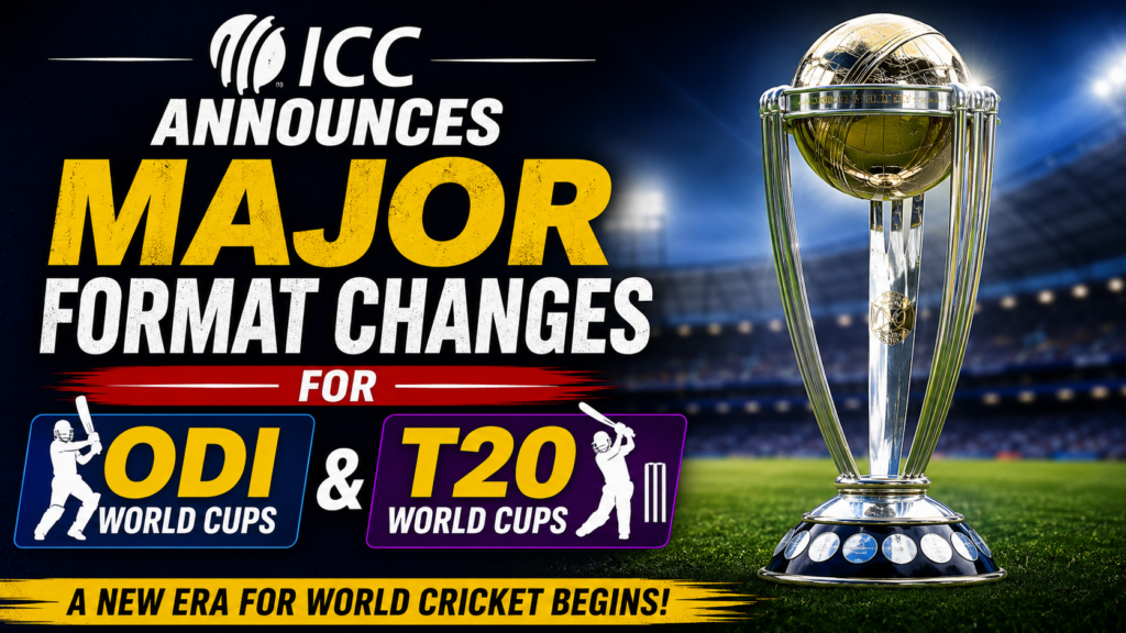 ICC Announces Major Format Changes for ODI and T20 World Cups