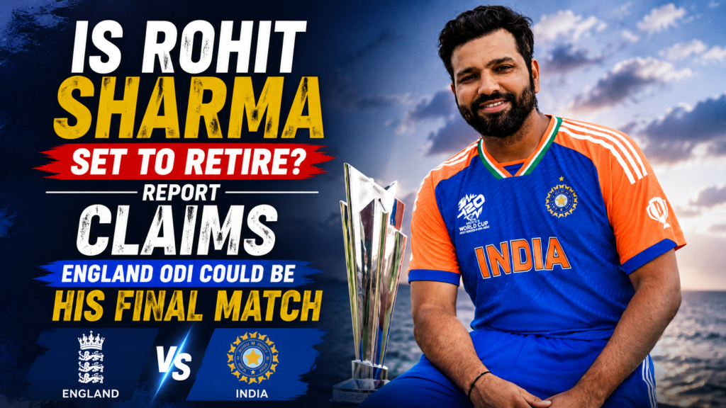 Is Rohit Sharma Set to Retire Report Claims England ODI Could Be His Final Match