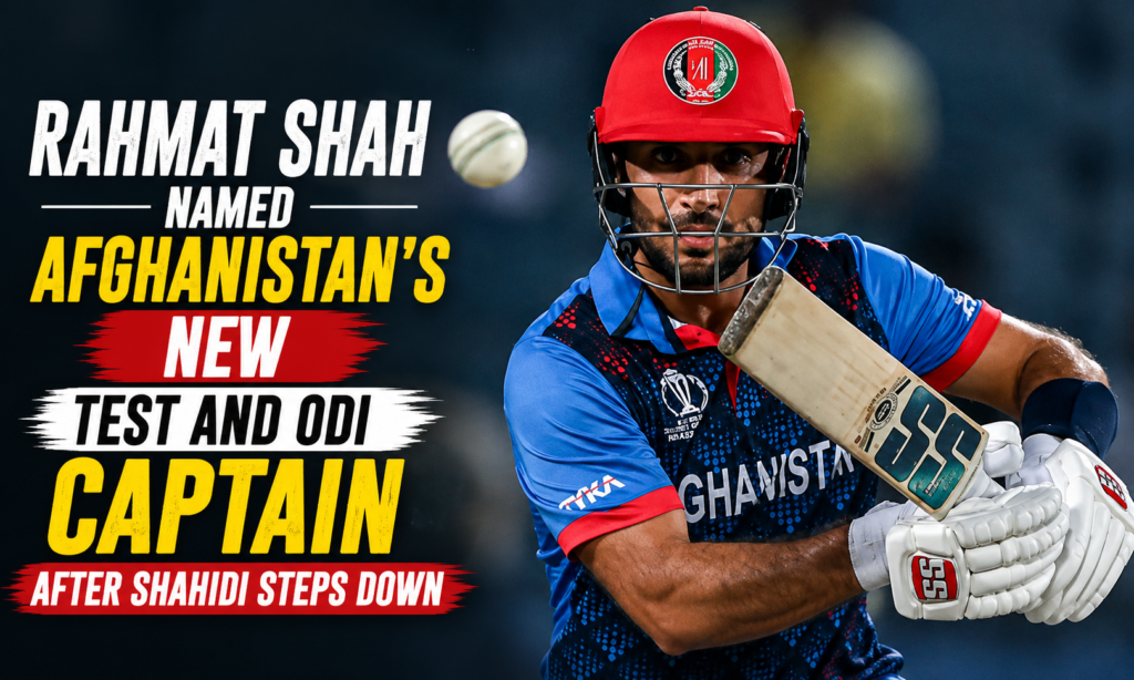 Rahmat Shah Named Afghanistan's New Test and ODI Captain After Shahidi Steps Down