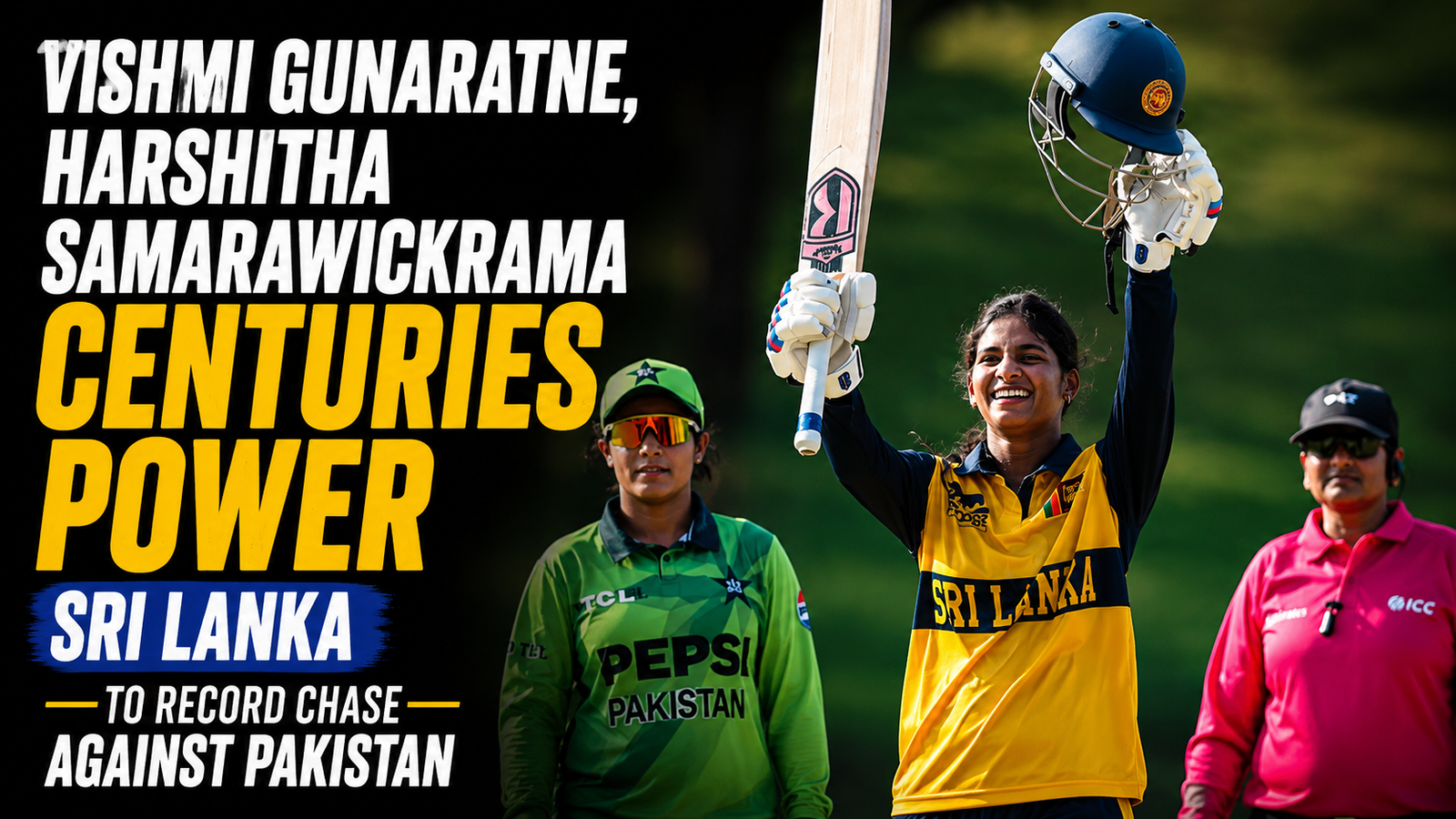 Vishmi Gunaratne, Harshitha Samarawickrama Centuries Power Sri Lanka to Record Chase Against Pakistan